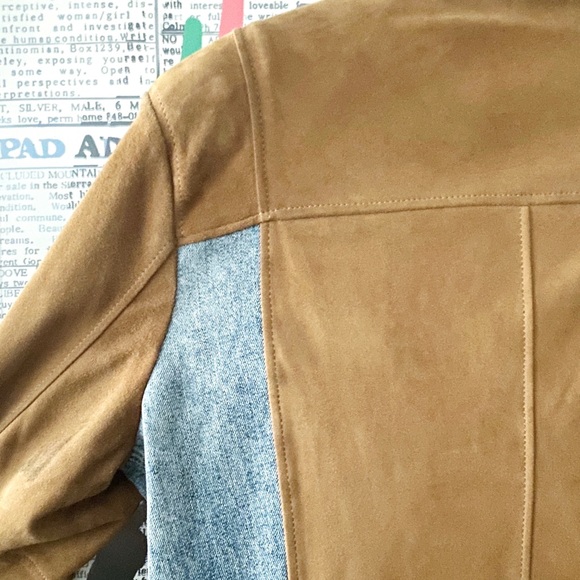 All Saint Frame Denim & Suede Jacket - Picture 12 of 16